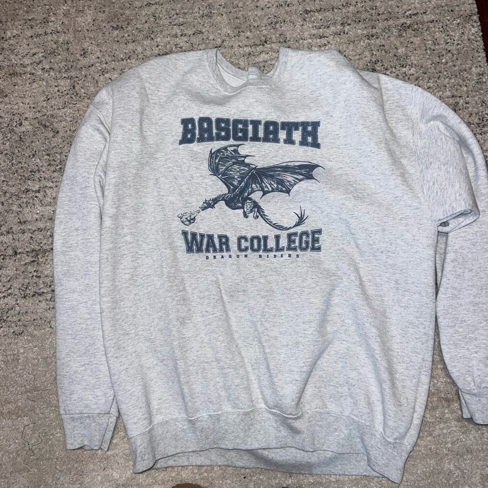 Jerzees Light Gray Crewneck Sweater